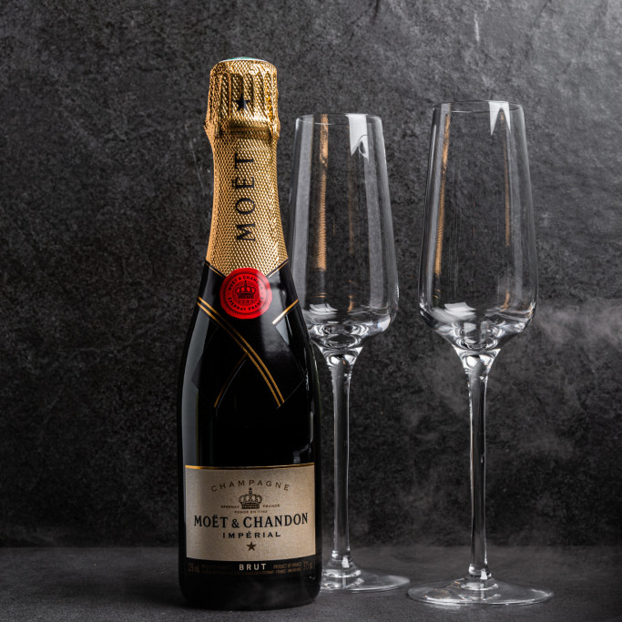 Bouteille de champagne Moët et Chandon Personnalisée