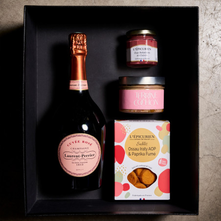 Coffret - Un apéritif au champagne rosé