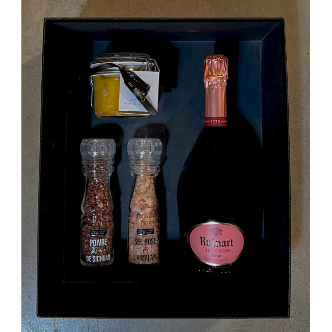 COFFRET -  Foie Gras et champagne rosé