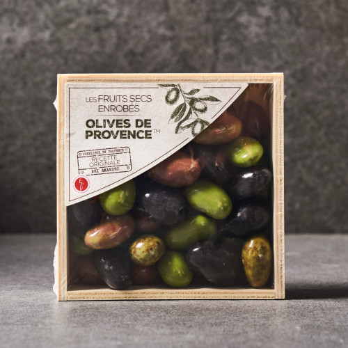 Vintage wood box "Olives of Provence"