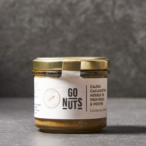 "Cashew, Peanut, Provence Herbs & Pepper" Spread - GO NUTS