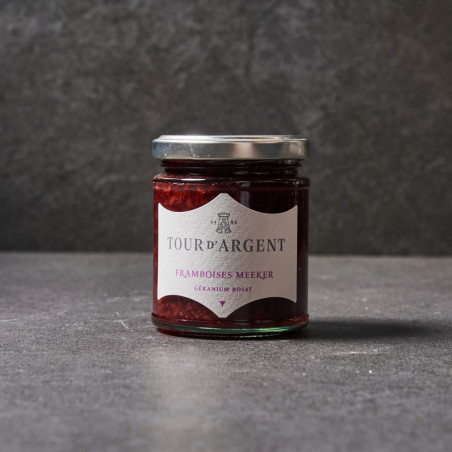 Confiture Framboise Meeker, Geranium rosa - Tour d'Argent