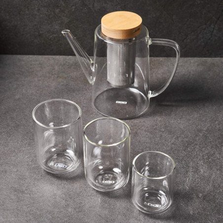 4  double wall glass cups 10 cl HELYA - OGO LIVING